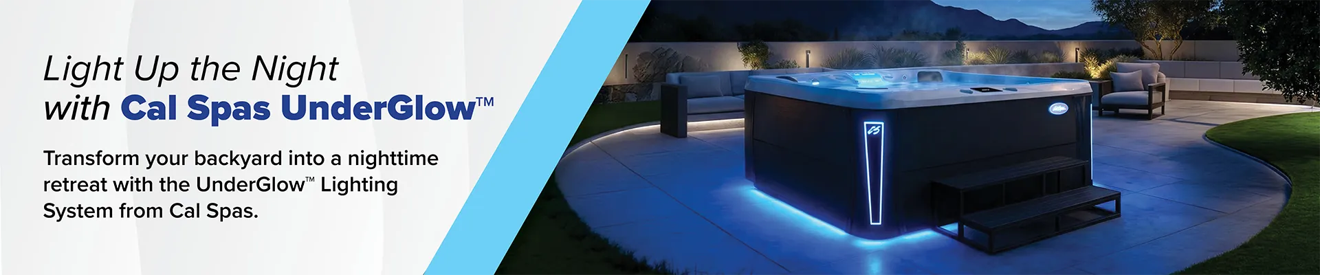 Calspas hot tub being used in a family setting - Greenlawn